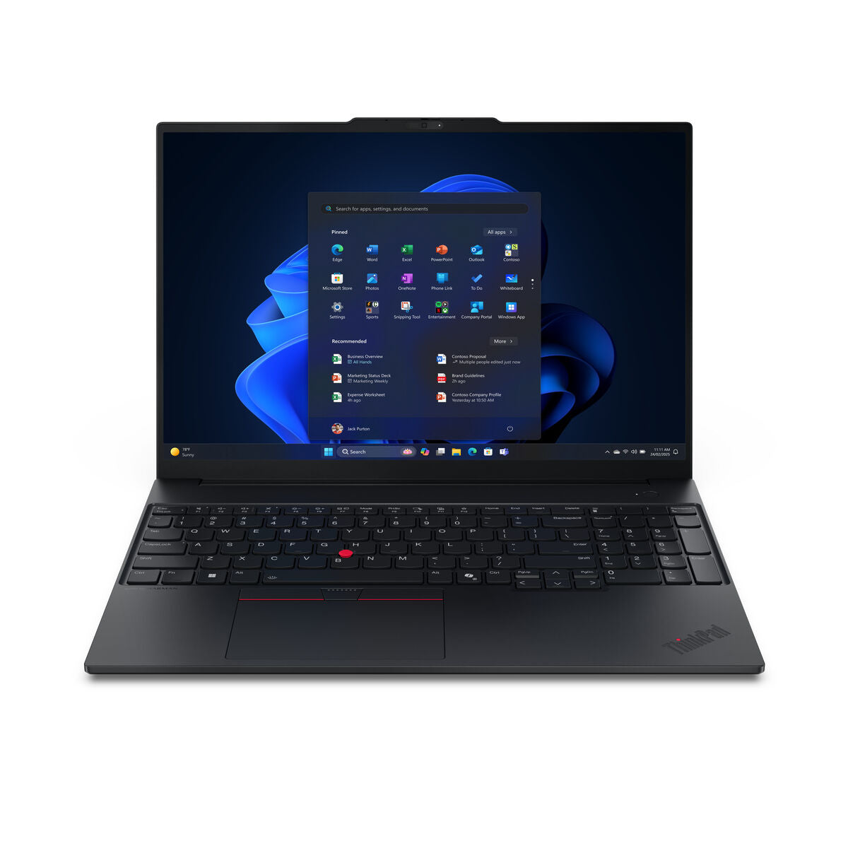 Laptop Lenovo 21SR0042SP 16" intel core ultra 7 32 GB RAM 1 TB SSD Spanish Qwerty