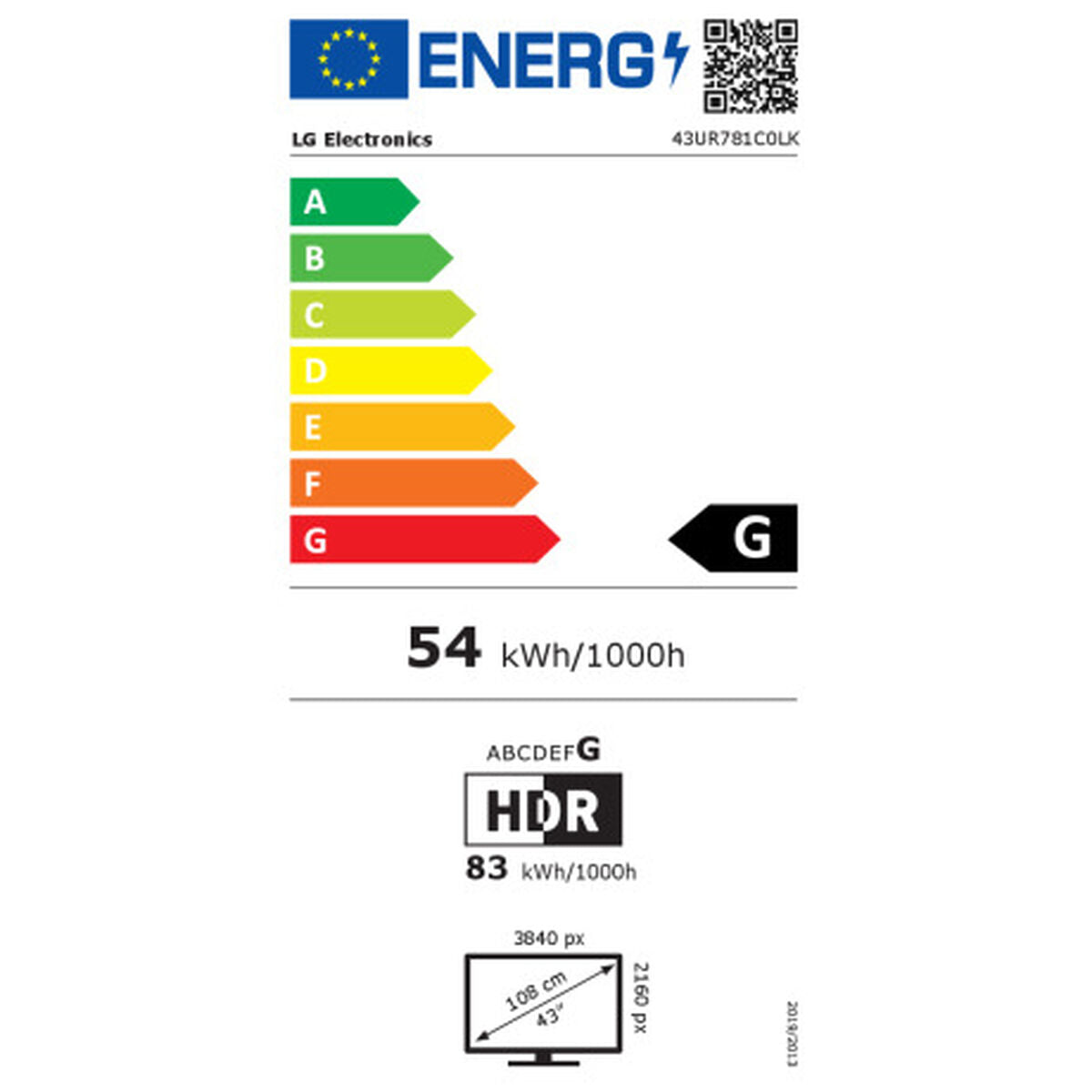 Smart TV LG 43UR781C 4K Ultra HD 43" LED