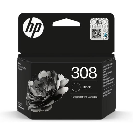 Original Ink Cartridge HP Nº 308 Black (60 Units)