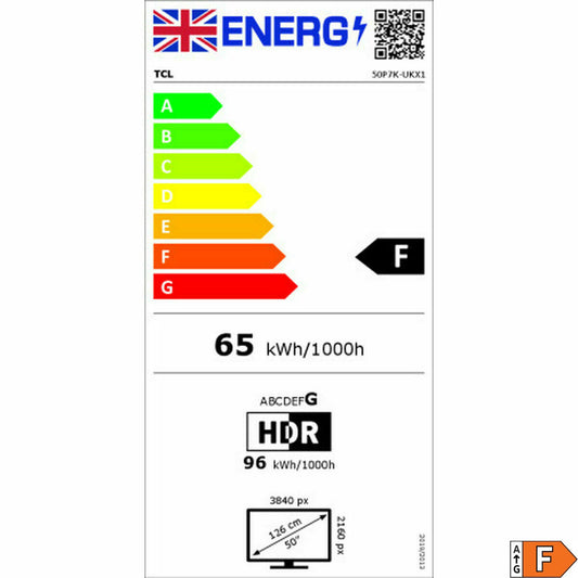 Smart TV TCL 50P7K 50" 4K Ultra HD HDR QLED